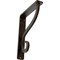 Ekena Millwork Ashford Single, Wrought Iron Bracket, (Single center brace), Antiqued Bronz 1 1/2"W  x 5 1/2"D x 8"H BKTM01X05X08SASABZ - alternate 1